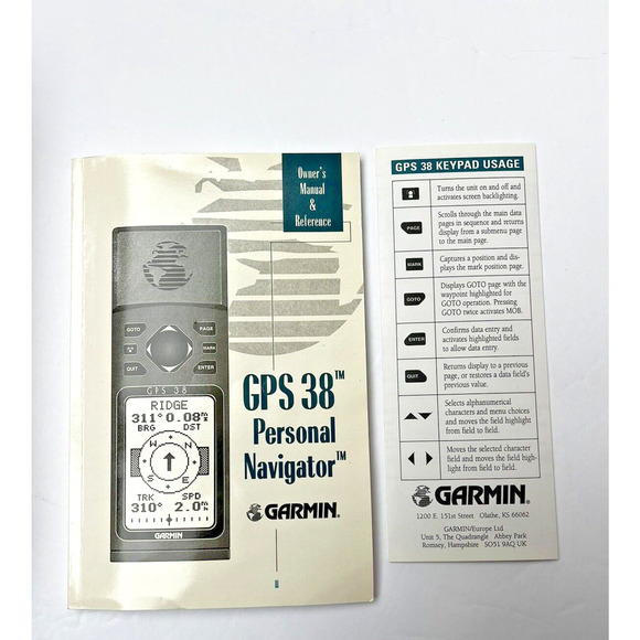 Garmin GPS 38 Handheld Navigator Tested Geocashing Hiking Hunting Complete Box - Picture 7 of 11